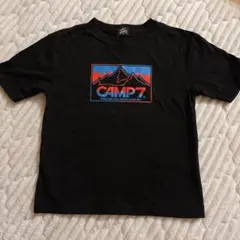 CAMP7 黒 Tシャツ 半袖　綿100% 120のサムネイル
