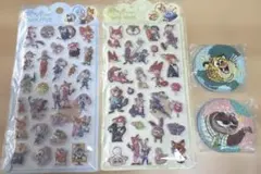 ズートピア きゅん～ポップシール 刺繍マグネット セット