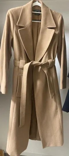 Ralph LAUREN ベージュ ロングコート ベルト付き