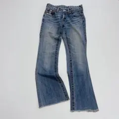TRUE RELIGION Joey 503 USA製フレアダメージデニム 25 - メルカリ