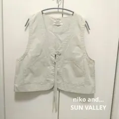 【美品】SUN VALLEY ニコアンド　コットンリップストップベスト