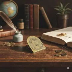 クリップ　猫　ねこ　ネコ　アンティーク　レトロ　ブックマーク　【1261】