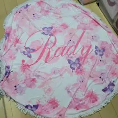 新品未使用】 Rady ラウンドタオル ビーチタオル トロピカルピンク