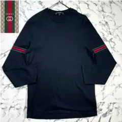 ✨美品/正規品✨(XL) GUCCI 黒 コットン 長袖 カットソー シェリー