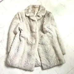 総丈75✨毛並み◎ ヴァイオレットミンク パールミンク リアルファー 