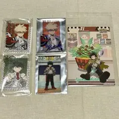 緑谷　絵札缶バッジ 僕のヒーローアカデミア』絵札缶バッジ6個セット 緑谷/爆豪/轟 vs 死柄