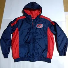 NHL モントリオールカナディアンズ　ナイロンジャケット　肉厚XLサイズ　90s