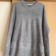 GLOBAL WORK クルーネックニット グレー M