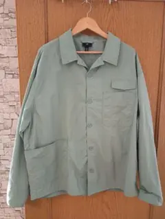 H&M●コーチJKT●薄グリーン●ボタン&ポケット●可愛い●Xl ●