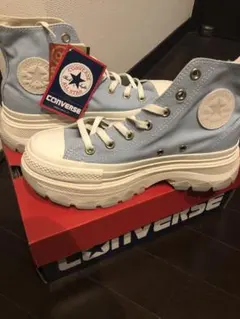 新品　コンバース トレックウェーブ HI キャンバス 厚底 24.5