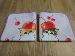 【新品タグ付き】mofusand ミニタオル 25×25cm 2点セットのサムネイル