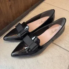 Sesto ブラック フラットシューズ 23.5cm