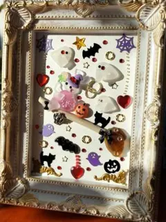 ❤️おばけちゃんと魔女うさちゃん❤️シーグラスアート❤️