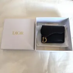 【正規品】Dior サドルロータス ウォレット ブラック