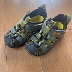 訳あり！IFME カモフラージュ柄　 ベビーサンダル　15.0cm