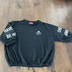 黒色　ロゴTシャツ 160センチ