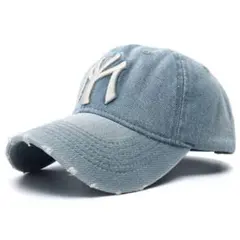 大トレンド⭐️新品 デニムベースボールキャップ 帽子 NY LAストリート