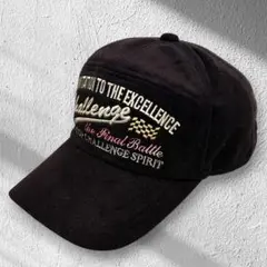 ヴィンテージ RACING 刺繍キャップ メンズ フリーサイズ ダークブラウン