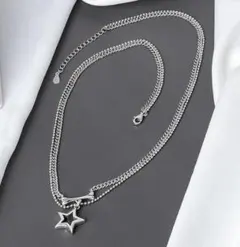 ✣2連星型チャームネックレス✣新品未使用