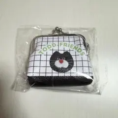mojojojo モジョジョジョ PVCがま口ポーチ ブラック 黒
