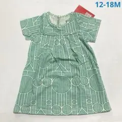 WINTERWATERFACTORYグリーンワンピース 12M