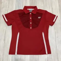 YONEX 赤 レディース　バトミントン　ポロシャツ