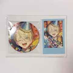 にじさんじ 緋八マナ 誕生日グッズ2025 箔押し缶バッジ＆チェキ風