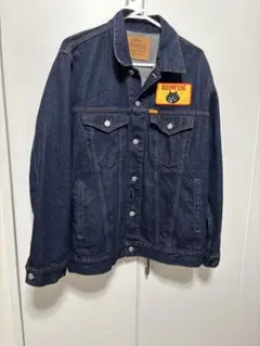 美品　EDWIN×ネネットコラボ　オーバーサイズデニムジャケット にゃー