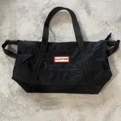 【HUNTER】トートバッグ ショルダーバッグ ミディアム ブラック 黒のサムネイル