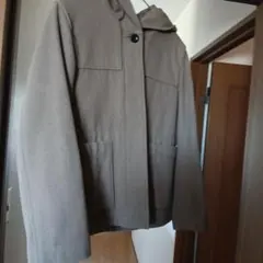 マーガレット・ハウエルブラウン フード付き カジュアルコート