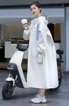 レインコート 雨具ロング丈おしゃれ超防水 防風 耐久性リュック対応 男女兼用XL