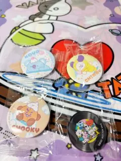 くら寿司 BT21 クリアファイル 缶バッチ アクリルステッカー