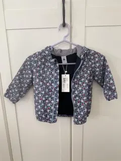 プチバトー　Petite Bateau 花柄フード付きアウター 未使用タグ付き