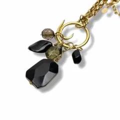 MICHEL KLEIN ストーン ネックレス ゴールドチェーン