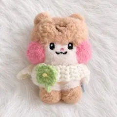 ぬいぐるみ用　マフラー　クローバーつき ぬい活