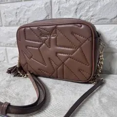 マイケルコース キルティング レザー ショルダーバッグ　ゴールド金具