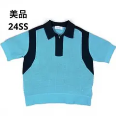 2026年最新】CULLNI Bi Color Mesh Knit ZIp Up Polo Shirtの人気