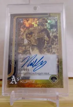 ニック・カーツ 直筆サインカード Topps Chrome