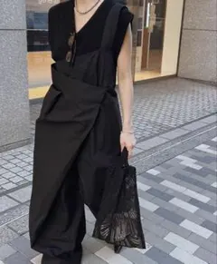 ETRE TOKYO バックドレープサロペット ETRE TOKYO バックドレープサロペット