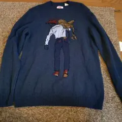 Levi's カウボーイ刺繍 ニットセーター Lのサムネイル