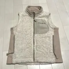 mont-bell フリース　ベスト　ホワイト　size110