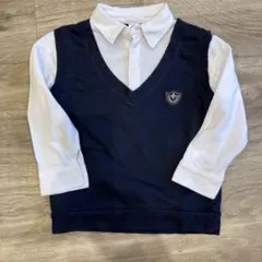 黒　ベスト着き　ポロシャツ 110サイズ　フォーマル　男の子