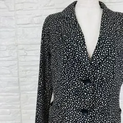 HANAE MORI ジャガードショートジャケット（総柄）モリハナエ　Sのサムネイル