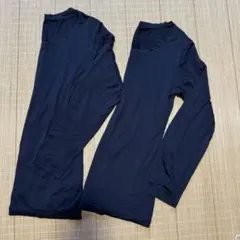 ユニクロ ヒートテック薄手 ブラック L長袖