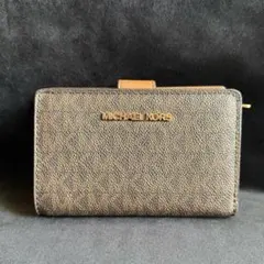 値下げ MICHAEL KORS 二つ折り財布 ブラウン