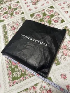 DEAN & DELUCA ブラック トートバッグ旅行折りたたみ限定ファスナー