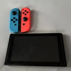 〖ジャンク品〗Nintendo Switch 本体 青とオレンジのJoy-Con