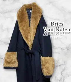 【美品】Dries Van Noten ファー付きローブコート メンズのサムネイル