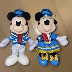 ディズニー ドナパル ミッキーマウス ミニーマウス ぬいぐるみバッジ