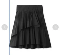 【未使用品】SNIDEL スナイデル プリーツティアードミニスカート 黒のサムネイル